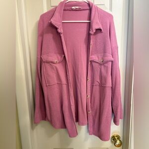 Pink Button-Up Shirt